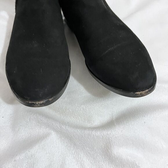 Louise Et Cie Black Leather Ankle Boots Size 7 M Modern Minimalist Contemporary - Picture 4 of 10